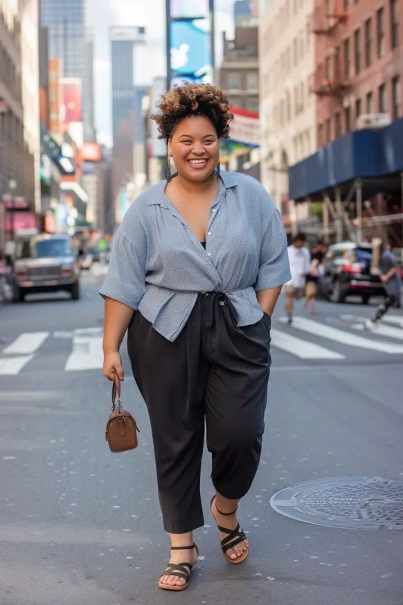 Plus Size Travel Outfit Ideas- 6