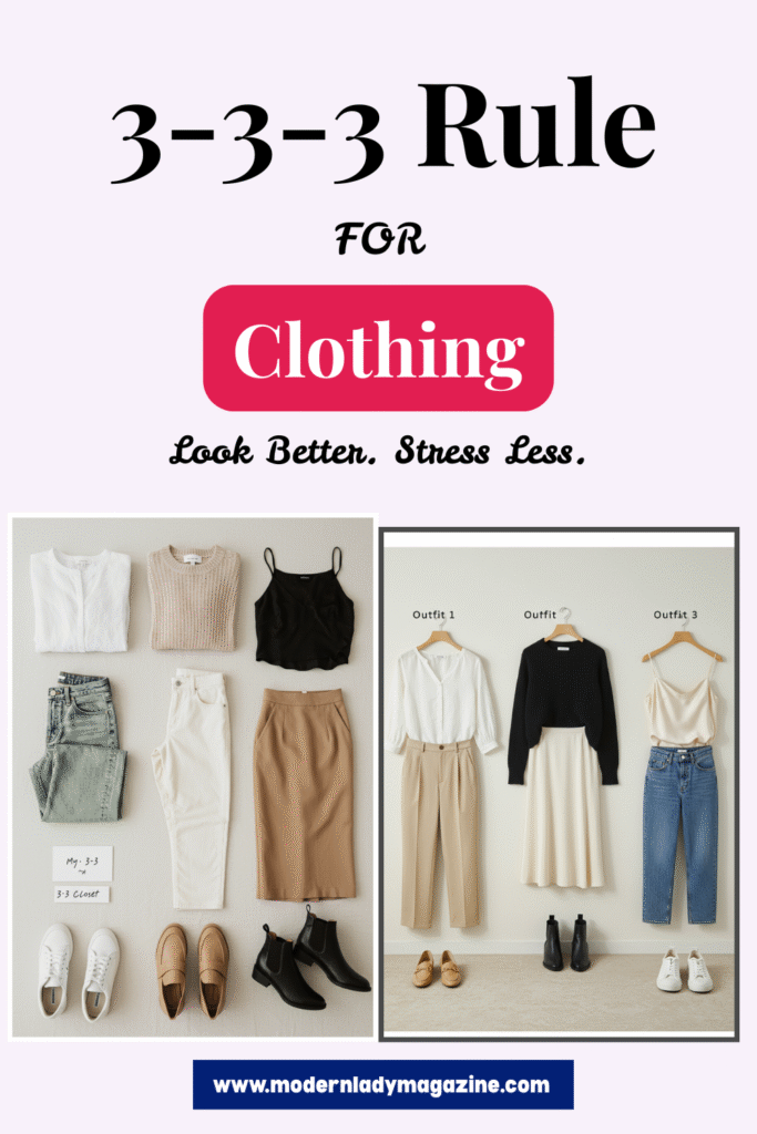 3-3-3 rule for clothing