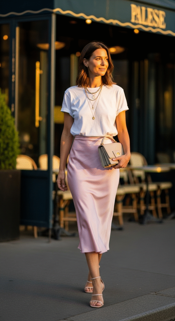 White Tee + Skirts