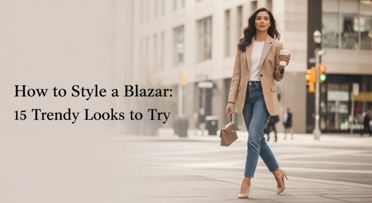 how to style a blazer