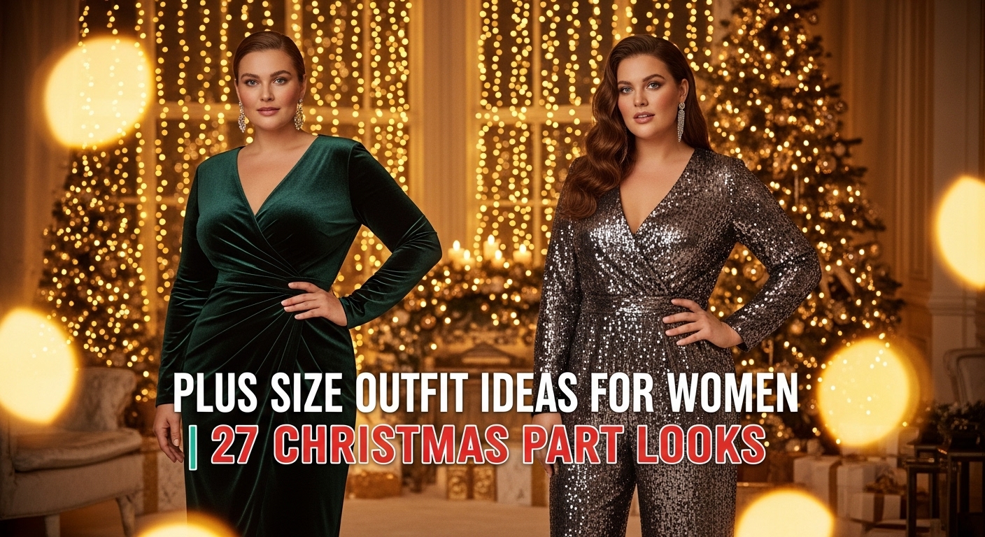 Plus size outfit ideas | Christmas Party Look