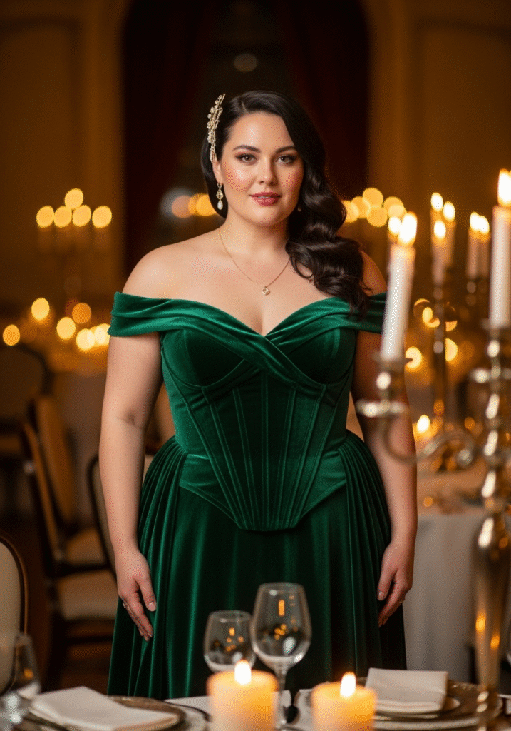 Dress Idea 15 for Plus Size Christmas Party