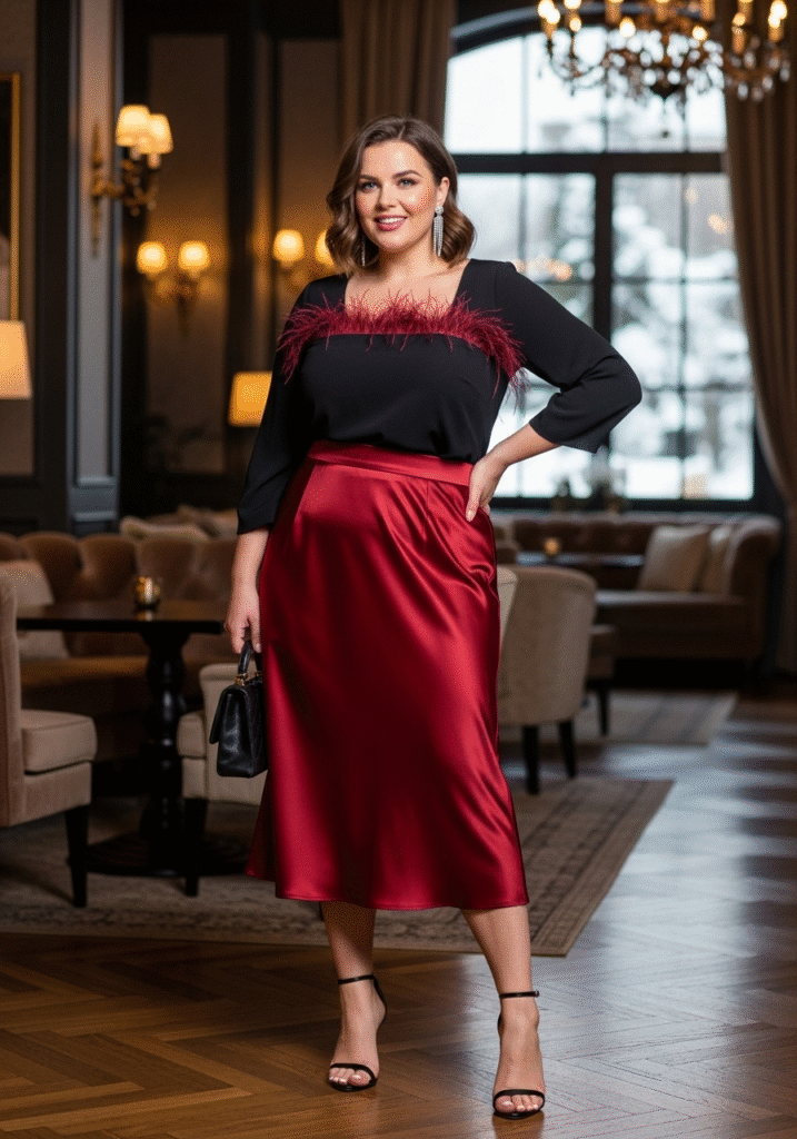 Dress Idea 18 for Plus Size Christmas Party