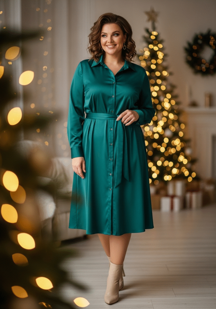 Dress Idea 20 for Plus Size Christmas Party