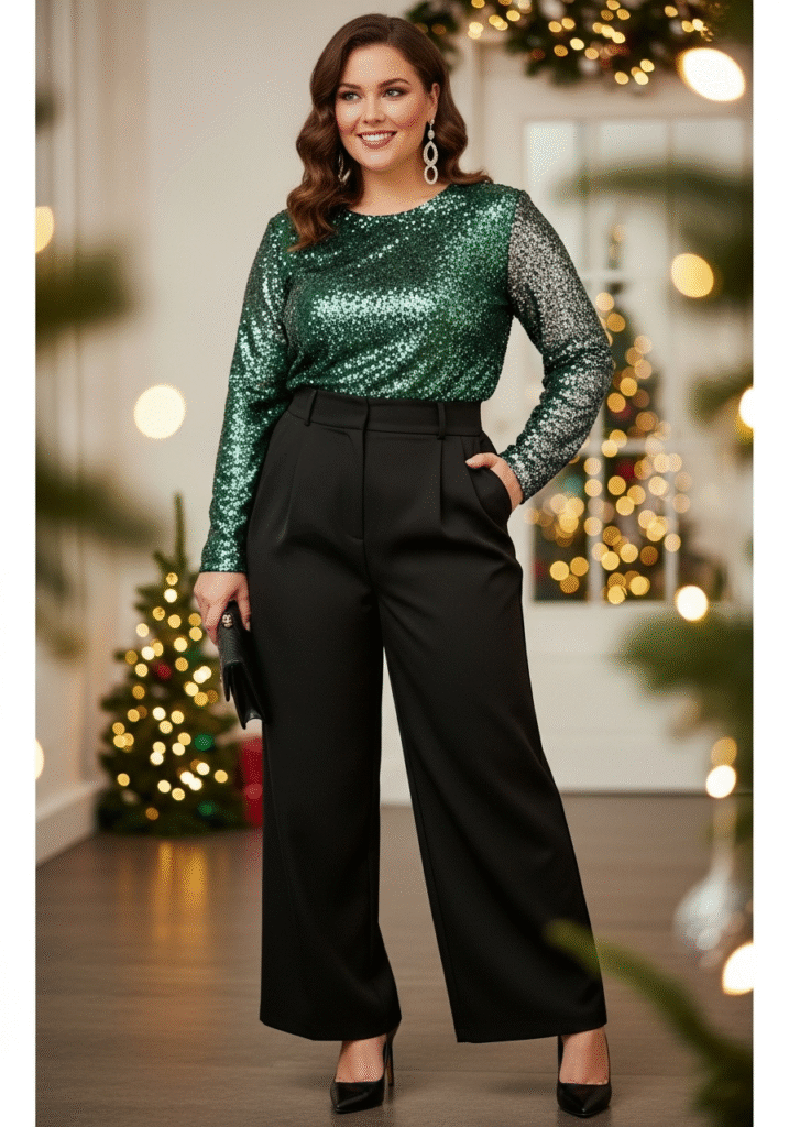 Dress Idea 21 for Plus Size Christmas Party