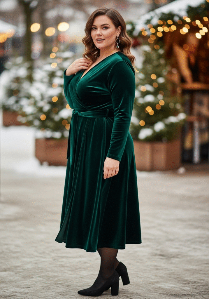 Dress Idea 2 for Plus Size Christmas Party