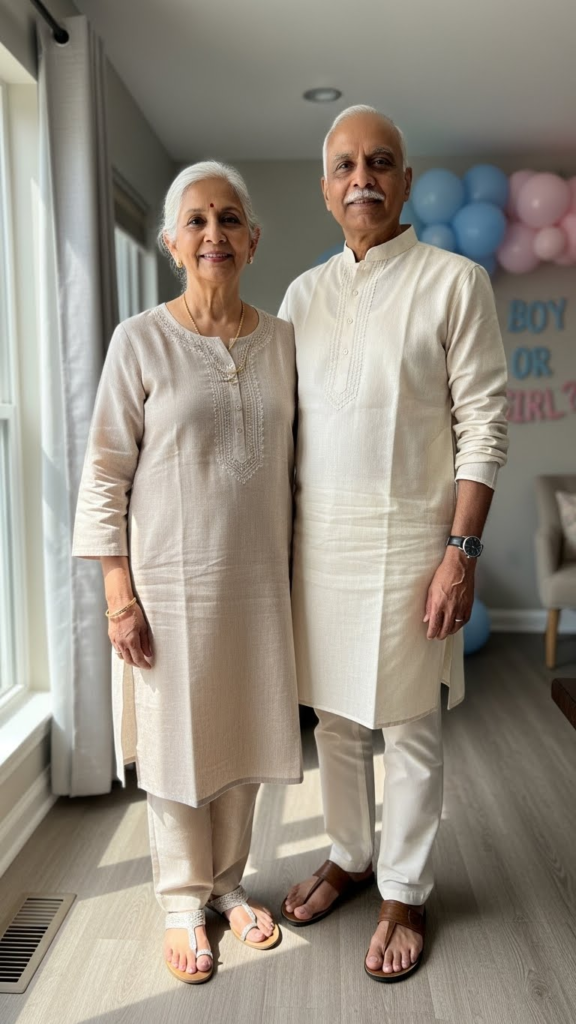 Elegant Kurta-Style Tunic with Pants