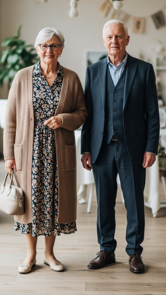 Longline Cardigan with Dress