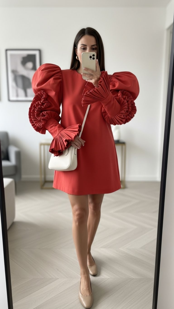 Statement Sleeve Mini Dress