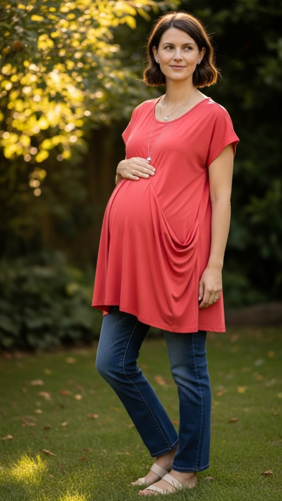 Flowy Tunic with Straight Jeans