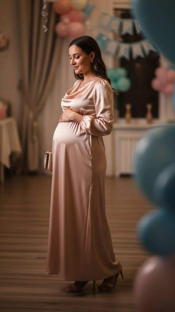 Minimalist Silk Long Dress