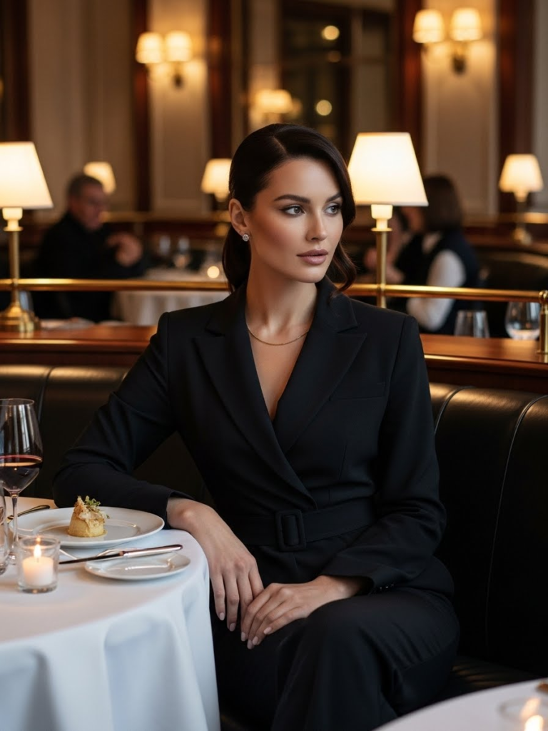  Elegant Jumpsuit with Minimal Jewelry