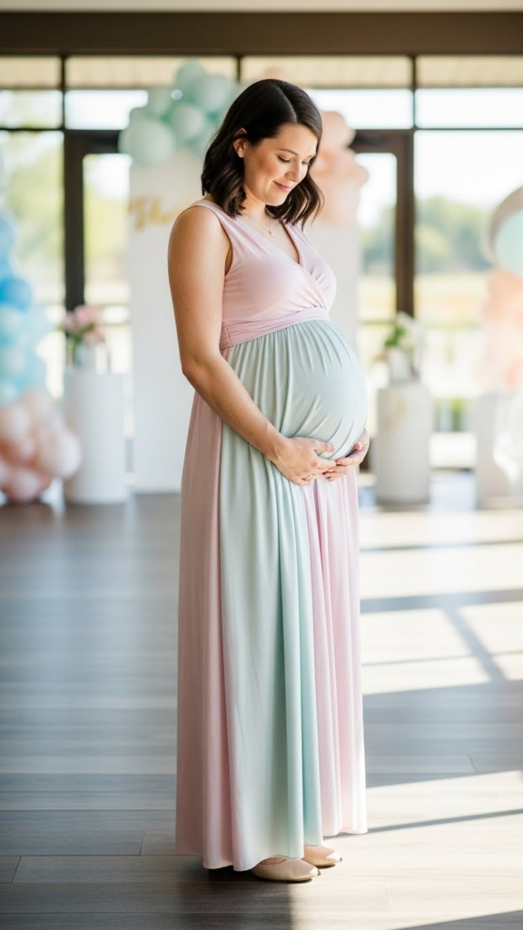 Empire Waist Flowing Maxi Dress