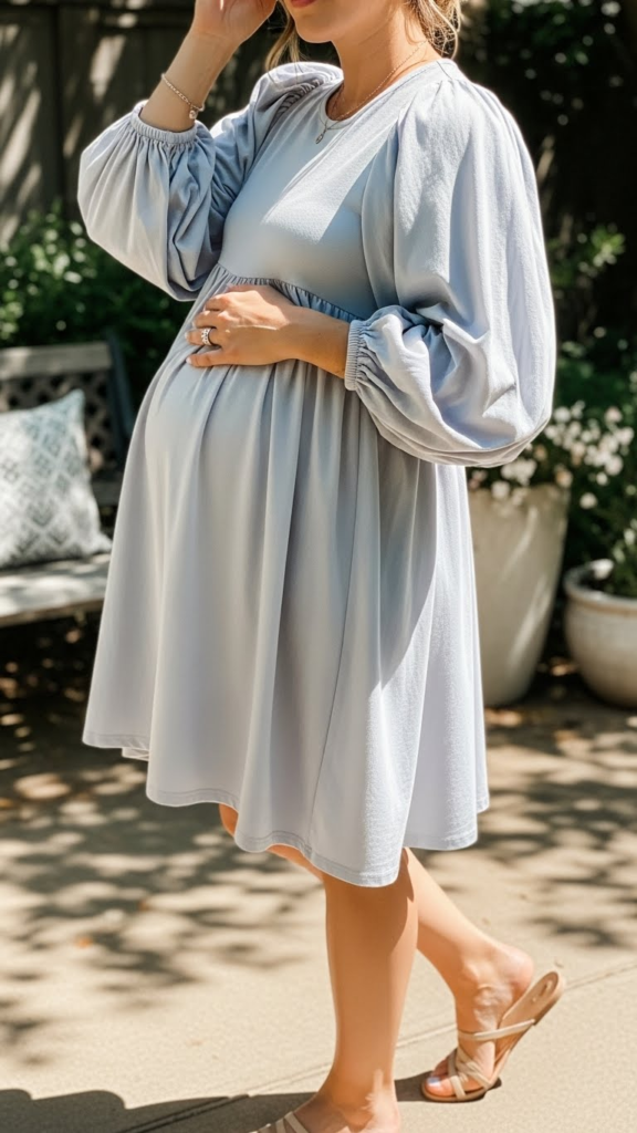 Puff Sleeve Babydoll Dress