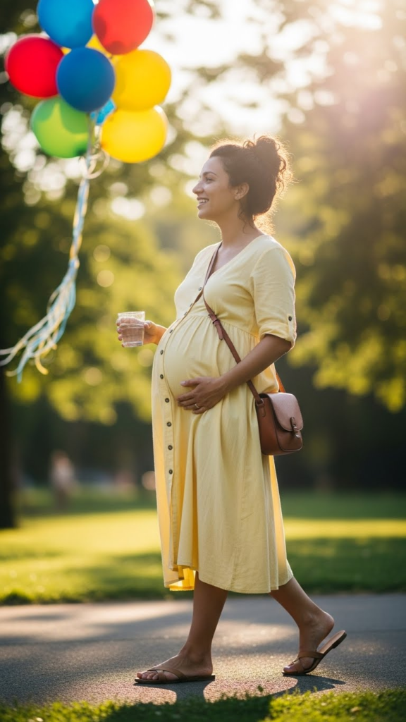 Button-Front Cotton Dress
