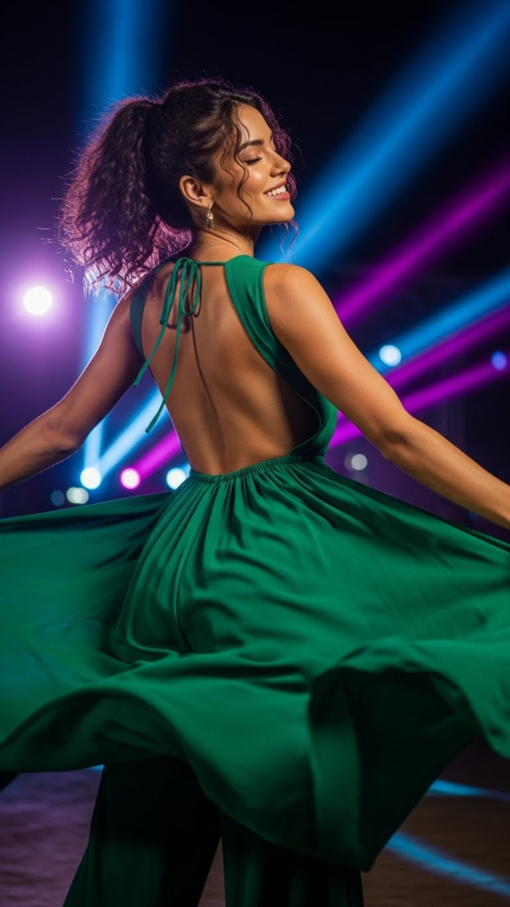 Lightweight Jumpsuit with Open Back