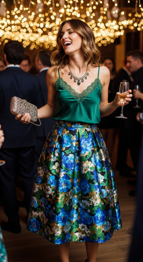 Elegant Midi Skirt and Top