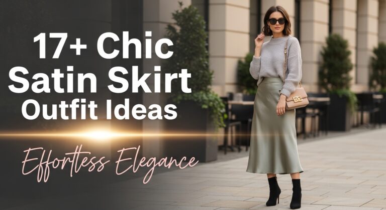 Chic satin skirt