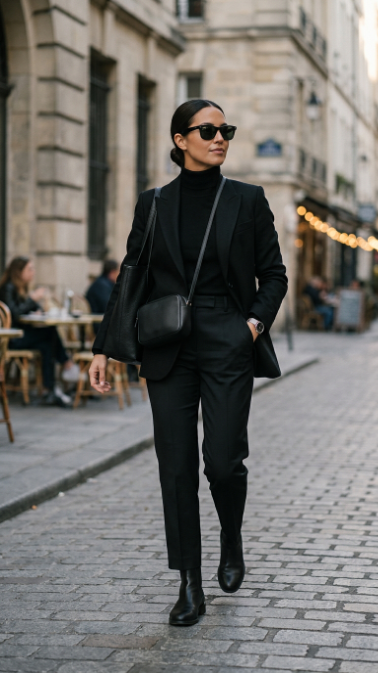 The Classic Black-on-Black Ensemble