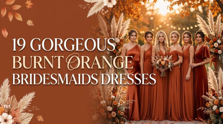 19 Gorgeous Burnt Orange Bridesmaids Dresses
