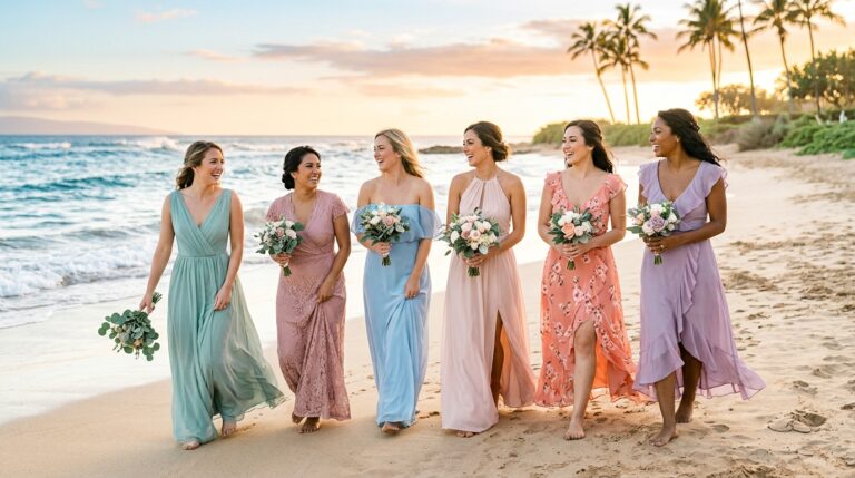 10 Stunning Beach Wedding Bridesmaids Dresses for a Perfect Day
