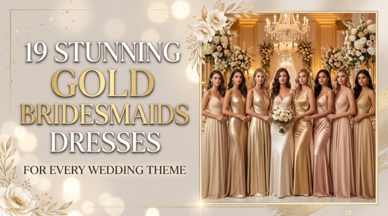 19 Stunning Gold Bridesmaids Dresses for Every Wedding Theme