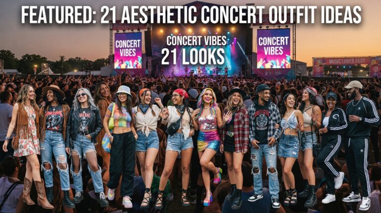 21 Aesthetic Concert Outfit Ideas for Every Music Lover